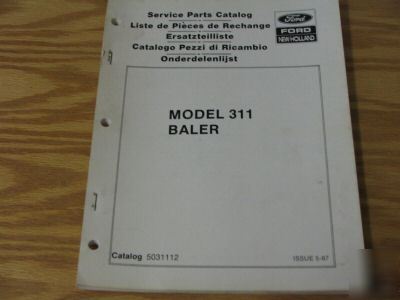 New holland 311 baler parts catalog manual