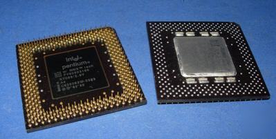 New intel pentium 166 mmx FV80503166 gold pga 