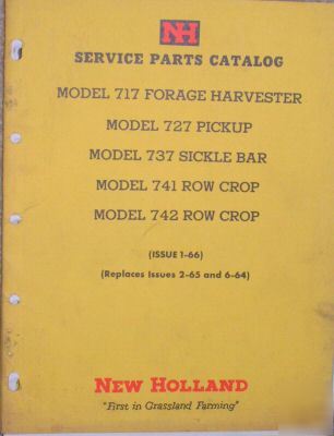 1966 nh 717, 727, 737, 741, 742 service parts catalog