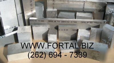 FortalÂ® hr aluminum plate 1.750 x 3 x 13 3/4 