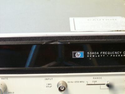 Hp 5340A 18 ghz frequency counter opt 02 and 01