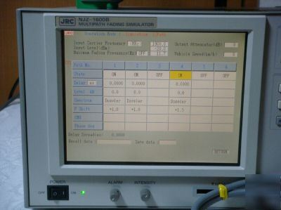 Jrc njz 1600B 3GHZ 12PATH multipath falding simulator 