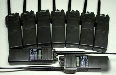 Lot of (9) midland handheld radios and chargers (as-is)