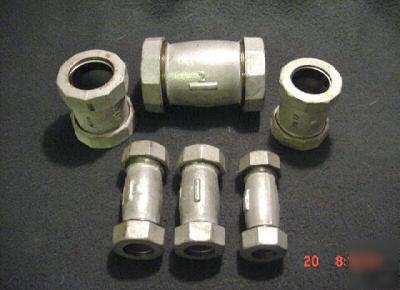 New 1 - lot of old stock surplus galvanized fittings
