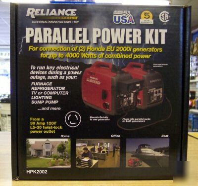 Parallel power kit for honda EU2000I w/L5-30 plug 