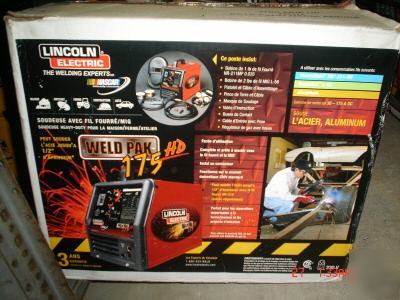 New lincoln electric weld pack 175 hd mig welder in box