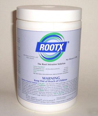 Rootx 2 pound jar foaming root killer for sewer pipes