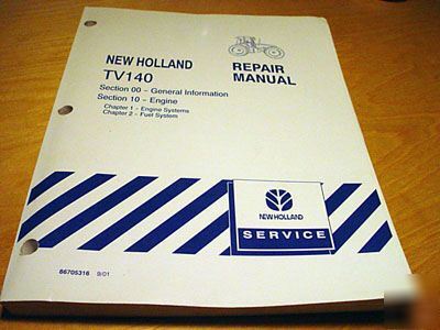 New holland TV140 engine & fuel service manual nh