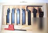 Set of 7 indexable lathe tools 8MM high shank