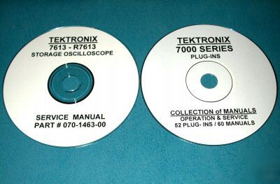 Tektronix 7613 + 52 plug-ins 61 manual set