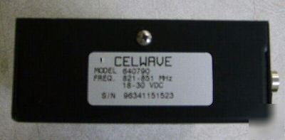 Celwave 800 mhz -9DB variable active attenuator