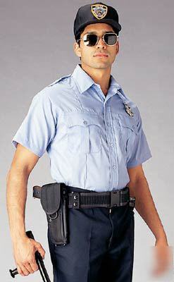 Police & security ss uniform shirt-lt blue