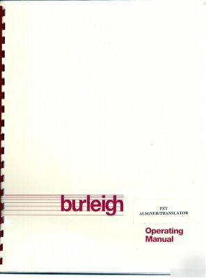Burleigh pzt aligner translation operating manual