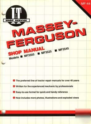 Massey ferguson MF3505,MF3525,MF3545 i&t manual mf-44