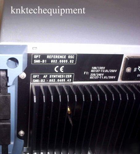 Rohde & schwarz rf generator/sweeper 100KHZ-1GHZ