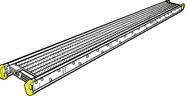 Werner task-master aluminum plank, #2024, 24â€™ long, 12