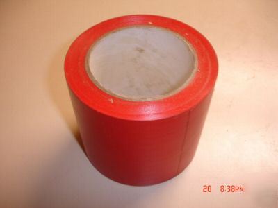 Red color aisle pvc hazard marking tape (4