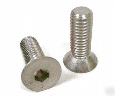 Stainless steel socket cap flat bolt 1/4-20 x 1/2