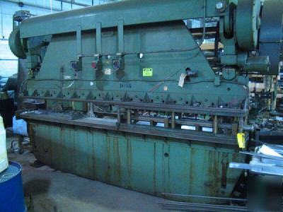 100 ton mercury mechanical press brake, model 8010