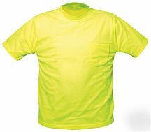 Ansi osha traffic safety tow t-shirt lime yellow 5XL