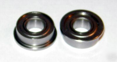 (10) SF686-zz stainless steel flanged bearings, 6X13 mm