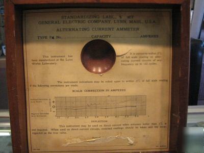 Antique general electric alternating current ammeter