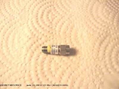 Attenuator 3DB dc- 8.0 ghz sma midwest microwave