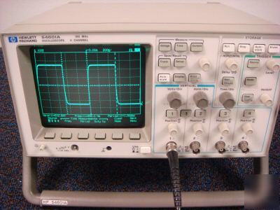 Hp 54601A, 4 channel oscilloscope. just cal'd with cert