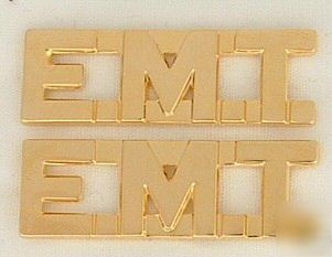 New emt collar pins (gold) brand 