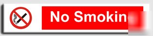 No smoking sign-s.rigid-250X50MM(pr-099-raa)