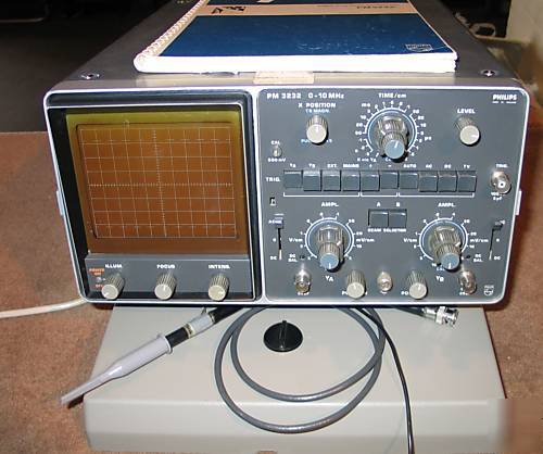 Philips PM3232 10MHZ 2 channel oscilloscope