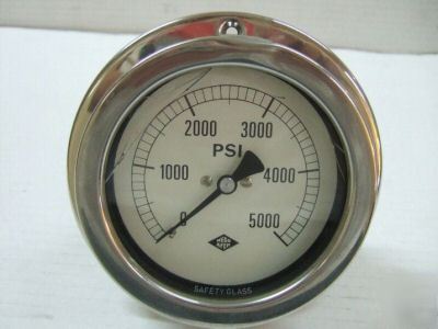 Pressure gauge 0-5000 psi 1/2'' npt panel meter