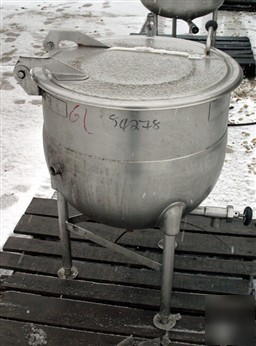 Used: legion 40 gallon kettle, 316 stainless steel, 26