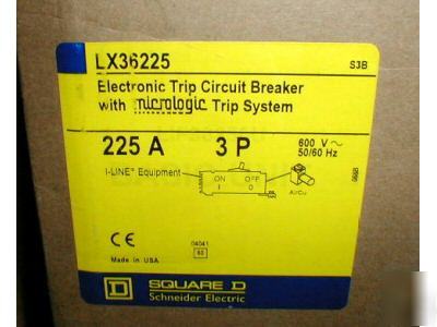  square d LX36225 electronic trip circuit breaker
