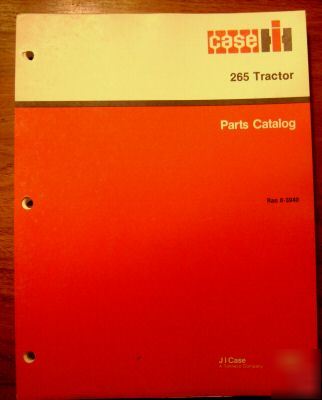 Case ih dealers 265 tractor parts catalog book manual