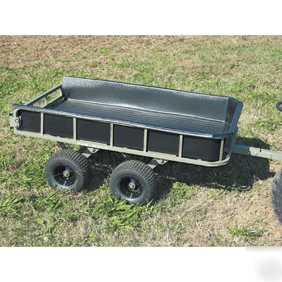 Atv & lawn tractor wagon - 4 wheel 1,000 lb cap tandem