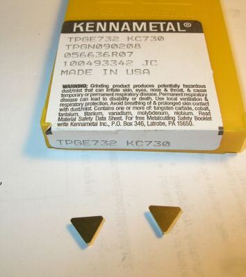 Kennametal carbide inserts tpge-732 KC730
