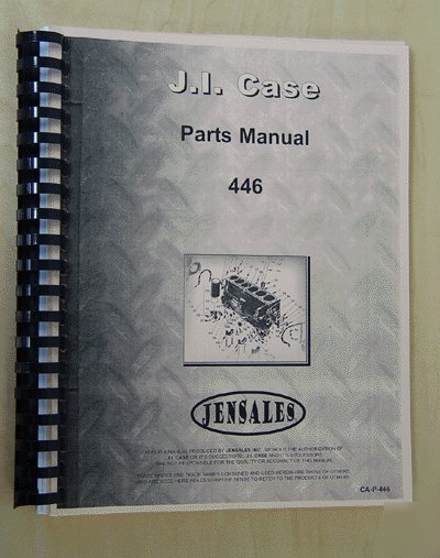 Case 446 parts manual (ca-p-446)