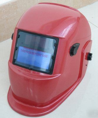 Auto darkening welding & grinding helmet hood mask+red