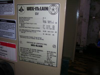 Weil-mclain gold gv water boiler series 4