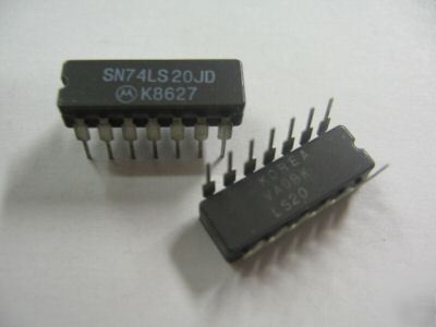 18PCS p/n SN74LS20JD ; integrated circuit