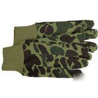 Boss gloves glove 9OZ green camo jersey 4201CL