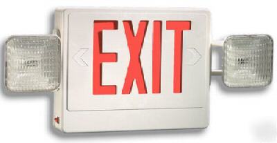 Combo led exit sign / emergency light - case of 6 