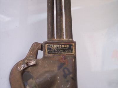 Craftsman acetylene torch cutting head brass used 