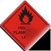 Highly flamm.lpg sign-adh.vinyl-100X100MM(ha-016-ab)