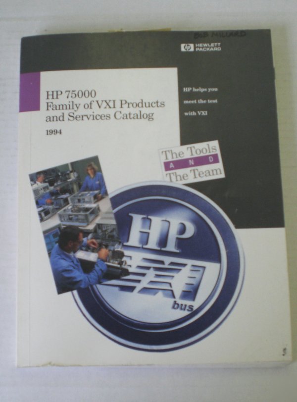 Hp 75000 family of vxi products catalog Â©1994