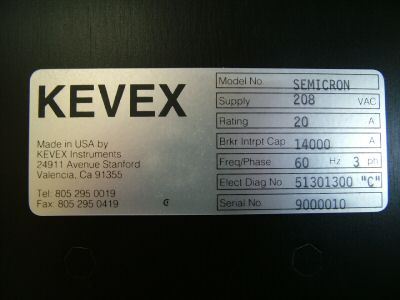 Kevex semicron wafer film thickness measurement tool