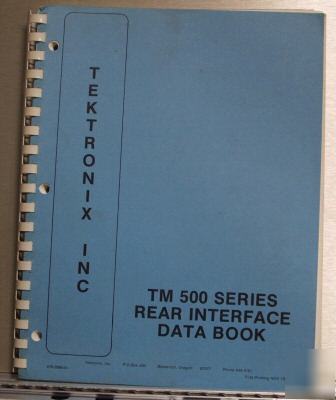 Tek TM500 tm-500 tm 500 series rear interface data book