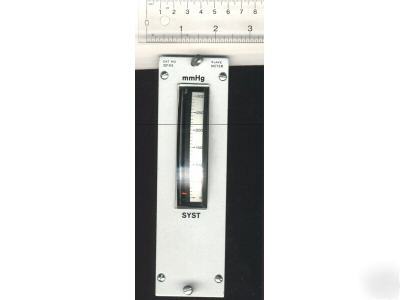 Vertical reading meter in rack mounted enclosure