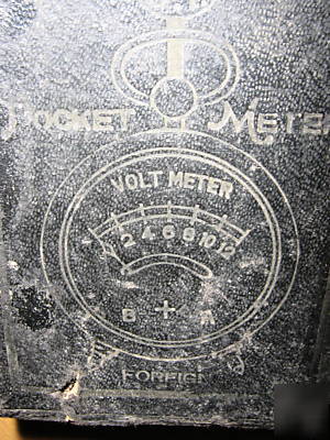 Vintage jt pocket voltmeter in box 12-120 v dc 2